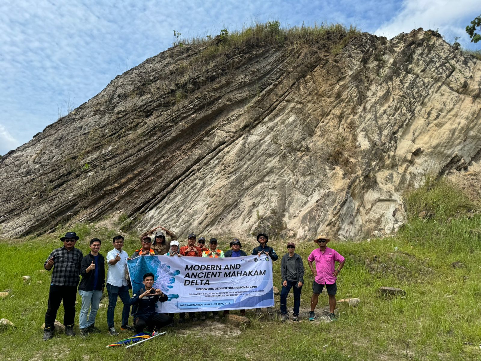 Endapan kelok sungai purba yang ditemui di Palaran
