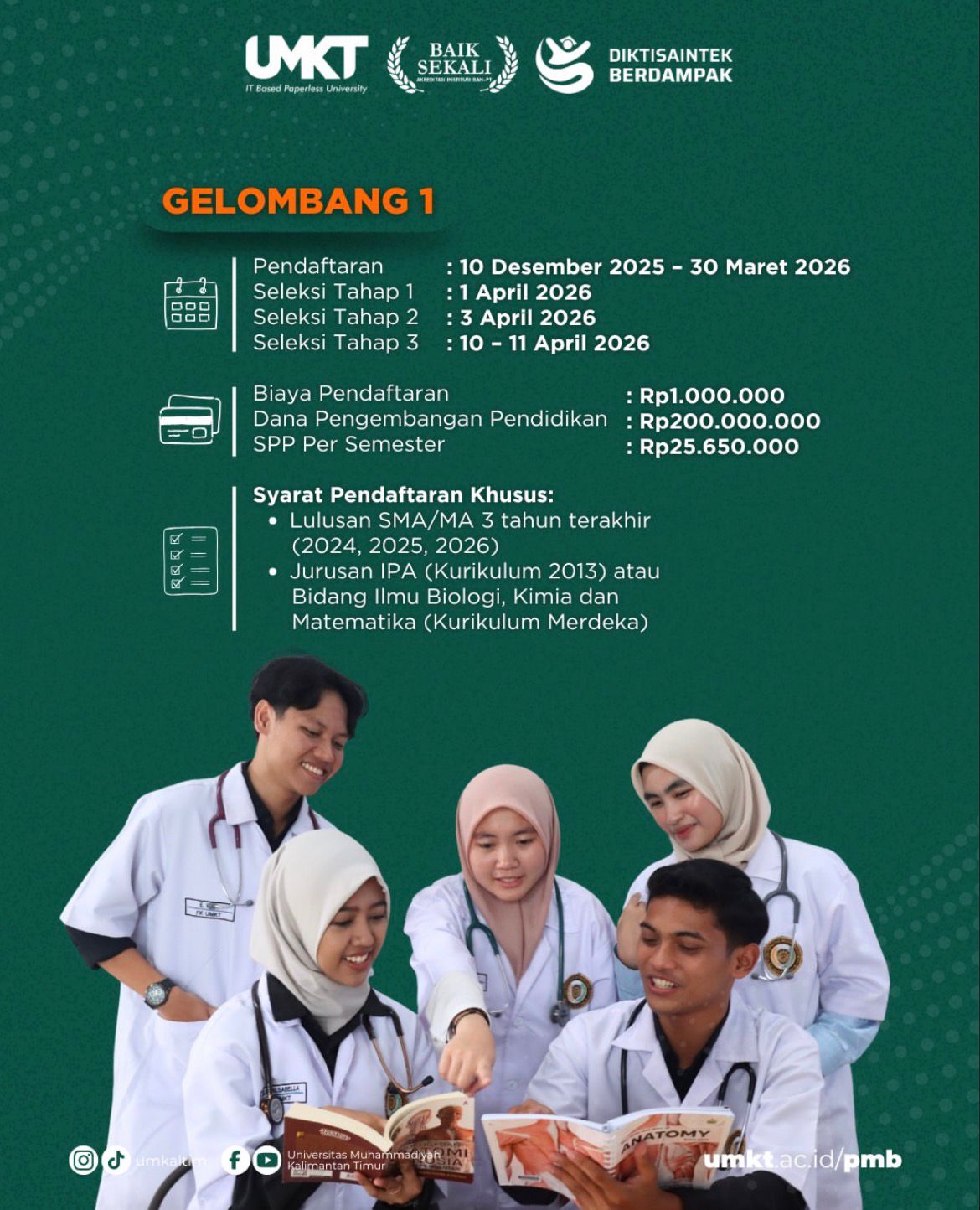 Penerimaan Mahasiswa Baru Fakultas Kedokteran Universitas Muhammadiyah ...
