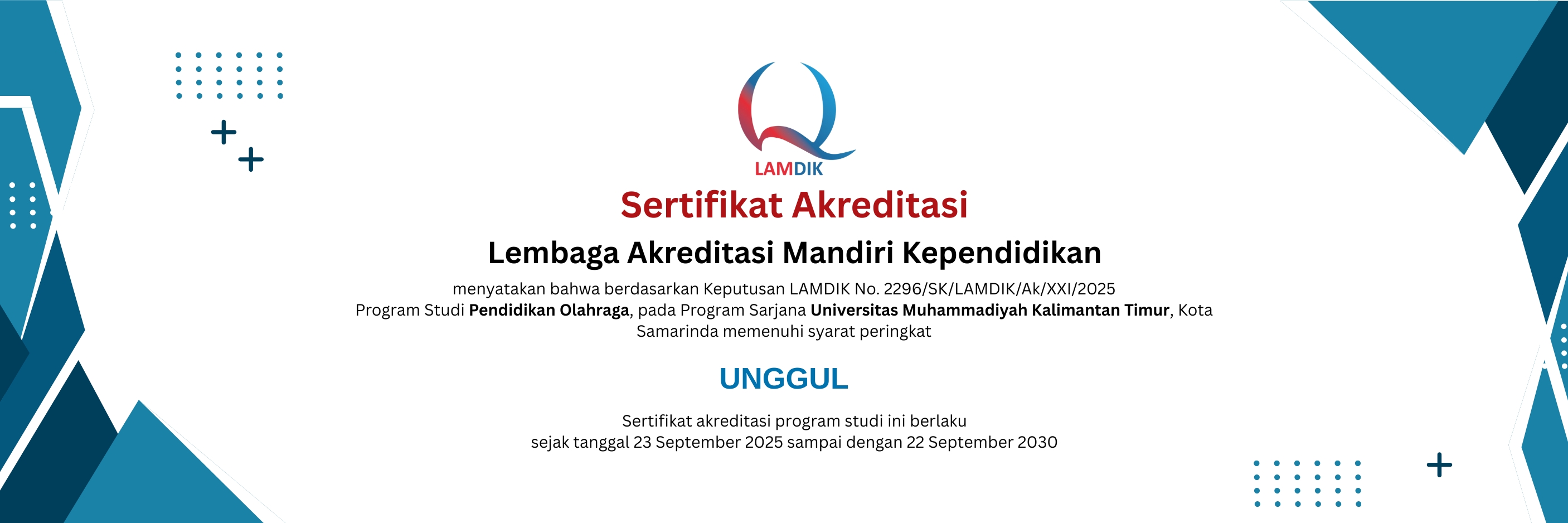 Sertifikat Akreditasi
