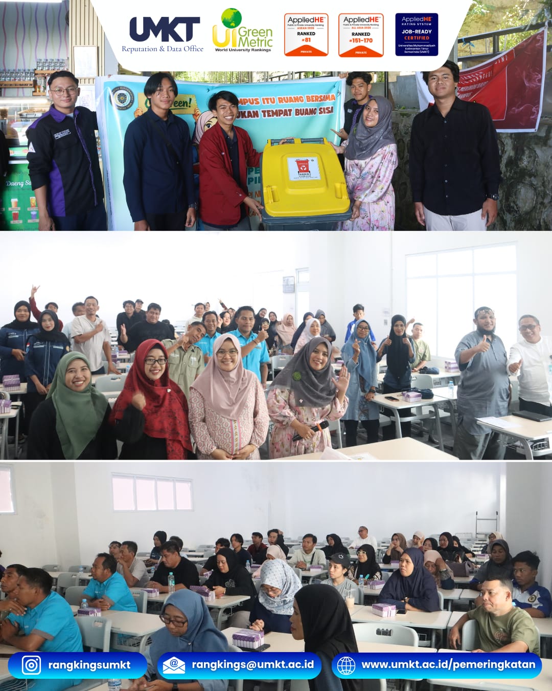 UMKT Perkuat Komitmen Kampus Berkelanjutan melalui Sosialisasi Manajemen Sampah di Lingkungan Internal