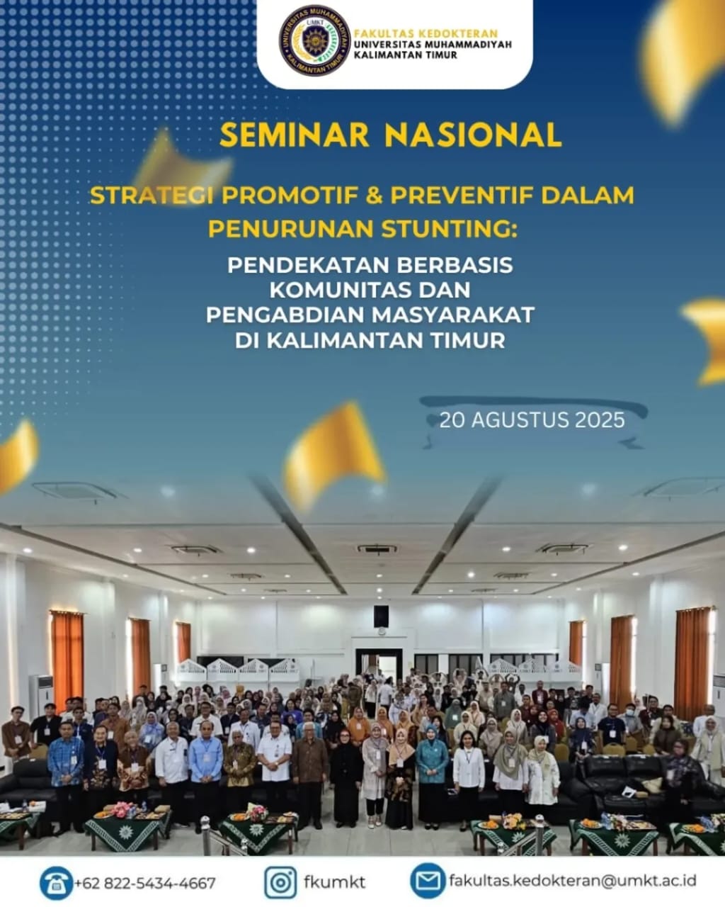 Telah Terlaksana Seminar Nasional Strategi Promotif dan Preventif dalam Penurunan Stunting: Pendekatan Berbasis Komunitas dan Pengabdian Masyarakat di Kalimantan Timur
