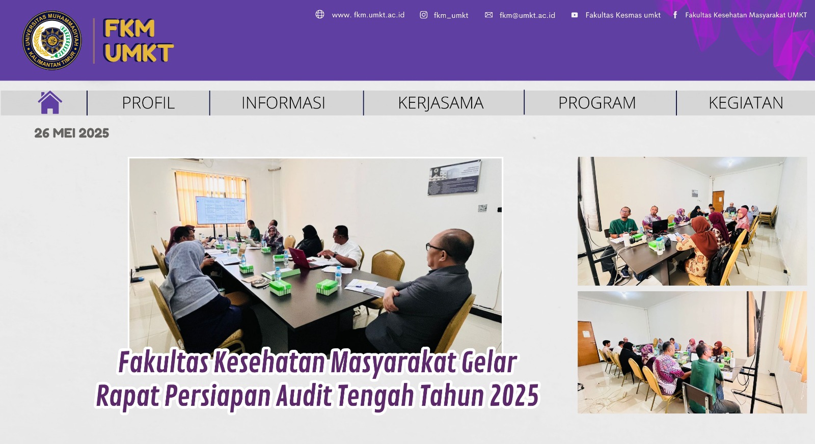 Fakultas Kesehatan Masyarakat Gelar Rapat Persiapan Audit Tengah Tahun 2025