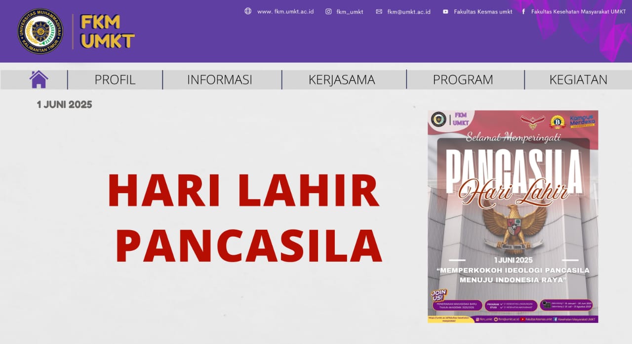 Peringatan Hari Lahir Pancasila di FKM UMKT — 1 Juni 2025