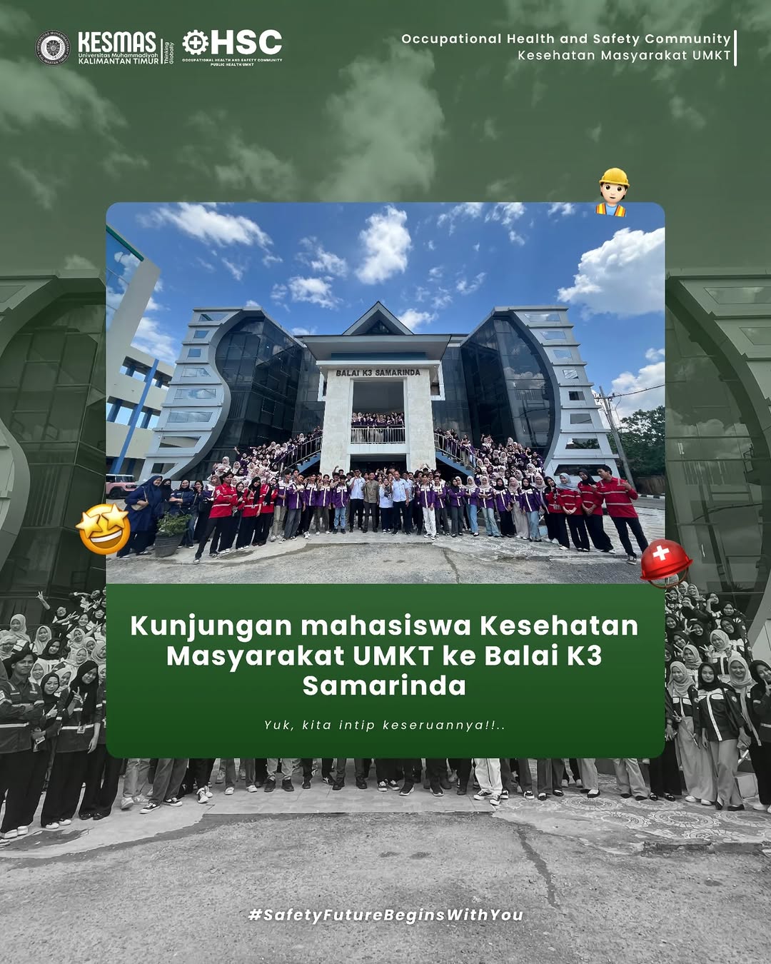 Kunjungan Edukatif Mahasiswa Kesmas UMKT ke Balai K3 Samarinda