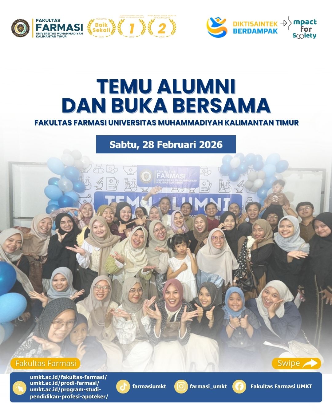 Pererat Silaturahmi dan Sinergi, Fakultas Farmasi UMKT Gelar Temu Alumni dan Buka Bersama