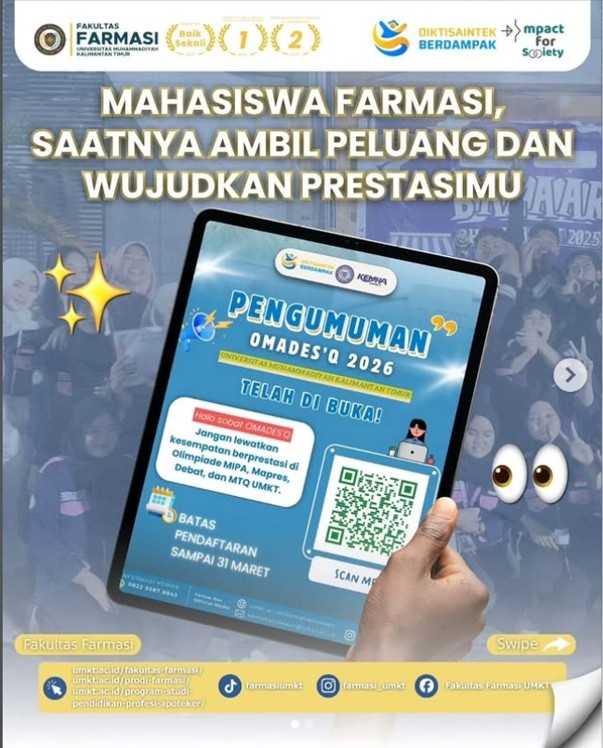 OMADEs’Q 2026 Resmi Dibuka: Saatnya Mahasiswa Farmasi Tunjukkan Prestasi!
