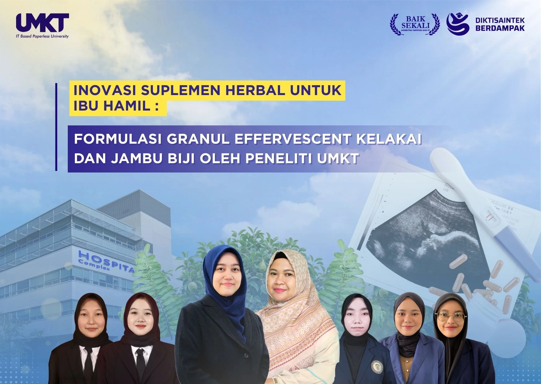 Terobosan Peneliti UMKT: Suplemen Herbal Ibu Hamil dari Kelakai dan Jambu Biji