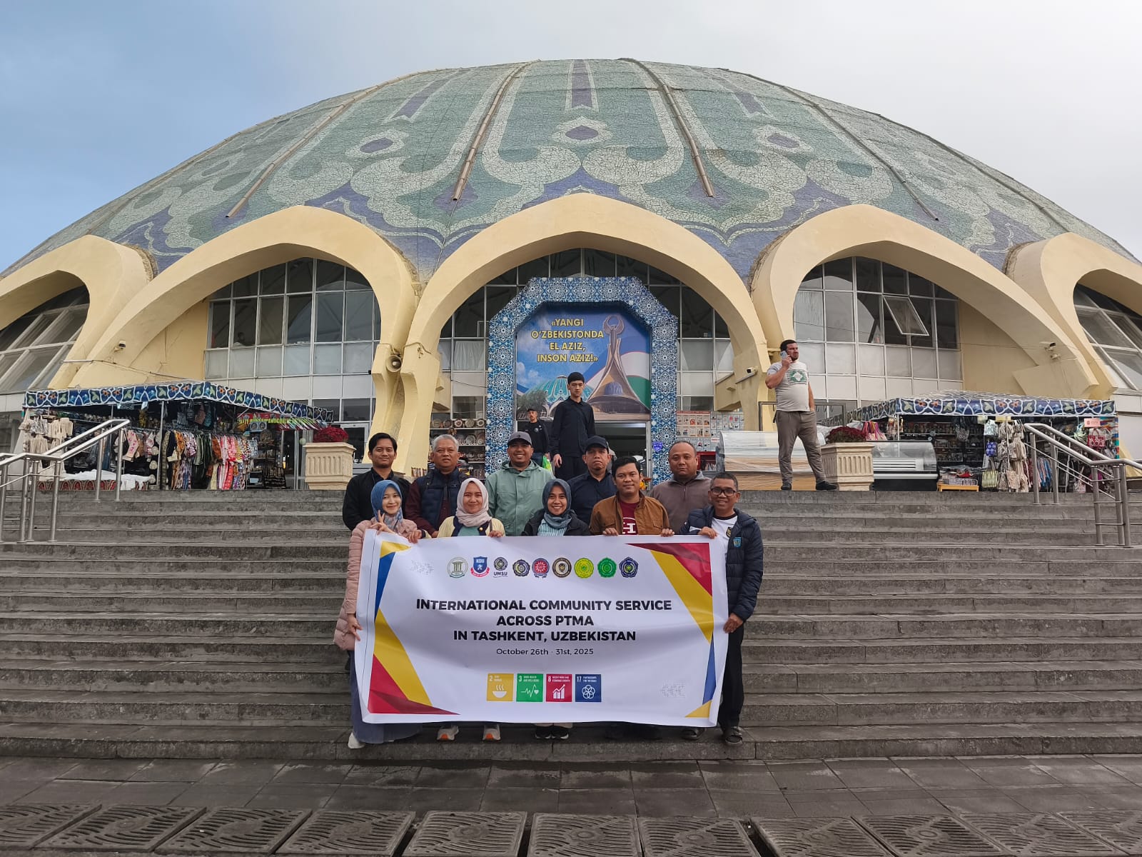 UMKT mengikuti Pengabdian Internasional antar PTMA bersama KDU dan TSUE di Uzbekistan