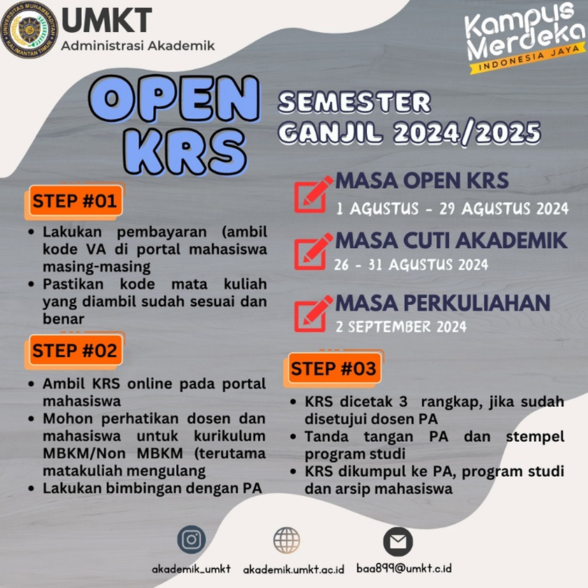 OPEN KRS SEMESTER GANJIL 2024/2025