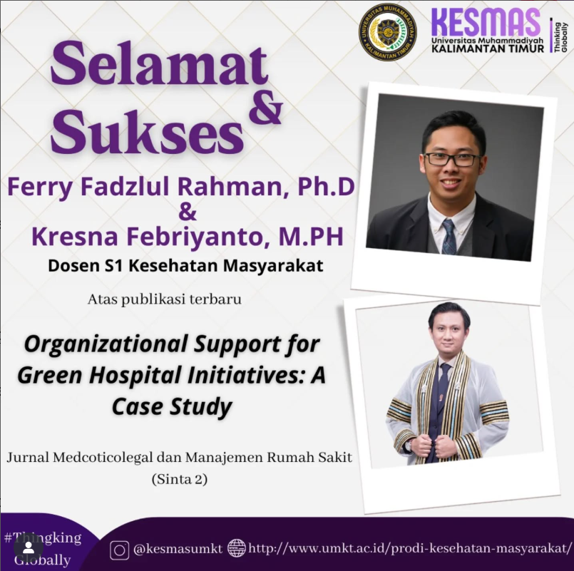 Publikasi Internasional Dosen S1 Kesehatan Masyarakat UMKT di Jurnal Bereputasi
