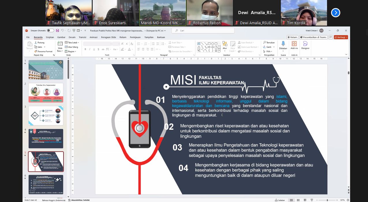 Kegiatan Persamaan Persepsi Prodi Profesi Ners dengan RSUD A.M Parikesit Tenggarong TA 2024/2025