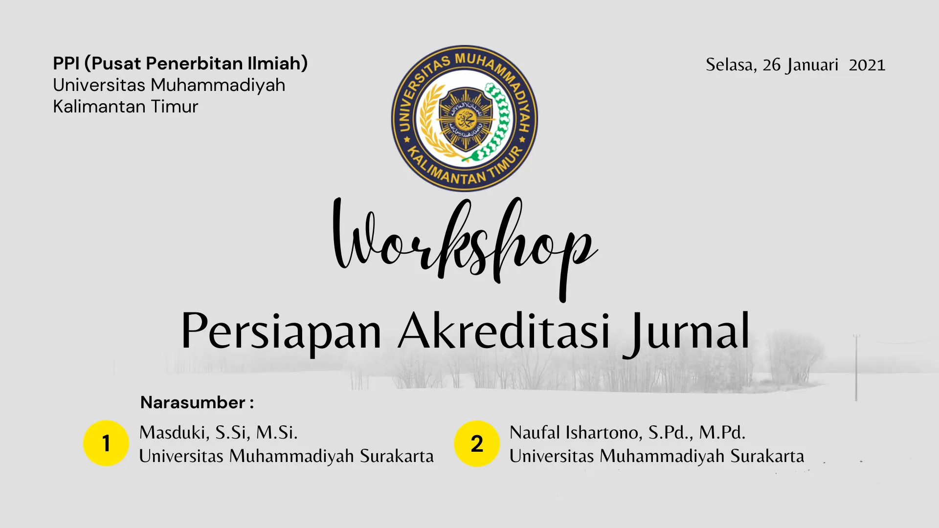 Workshop Persiapan Akreditasi Jurnal