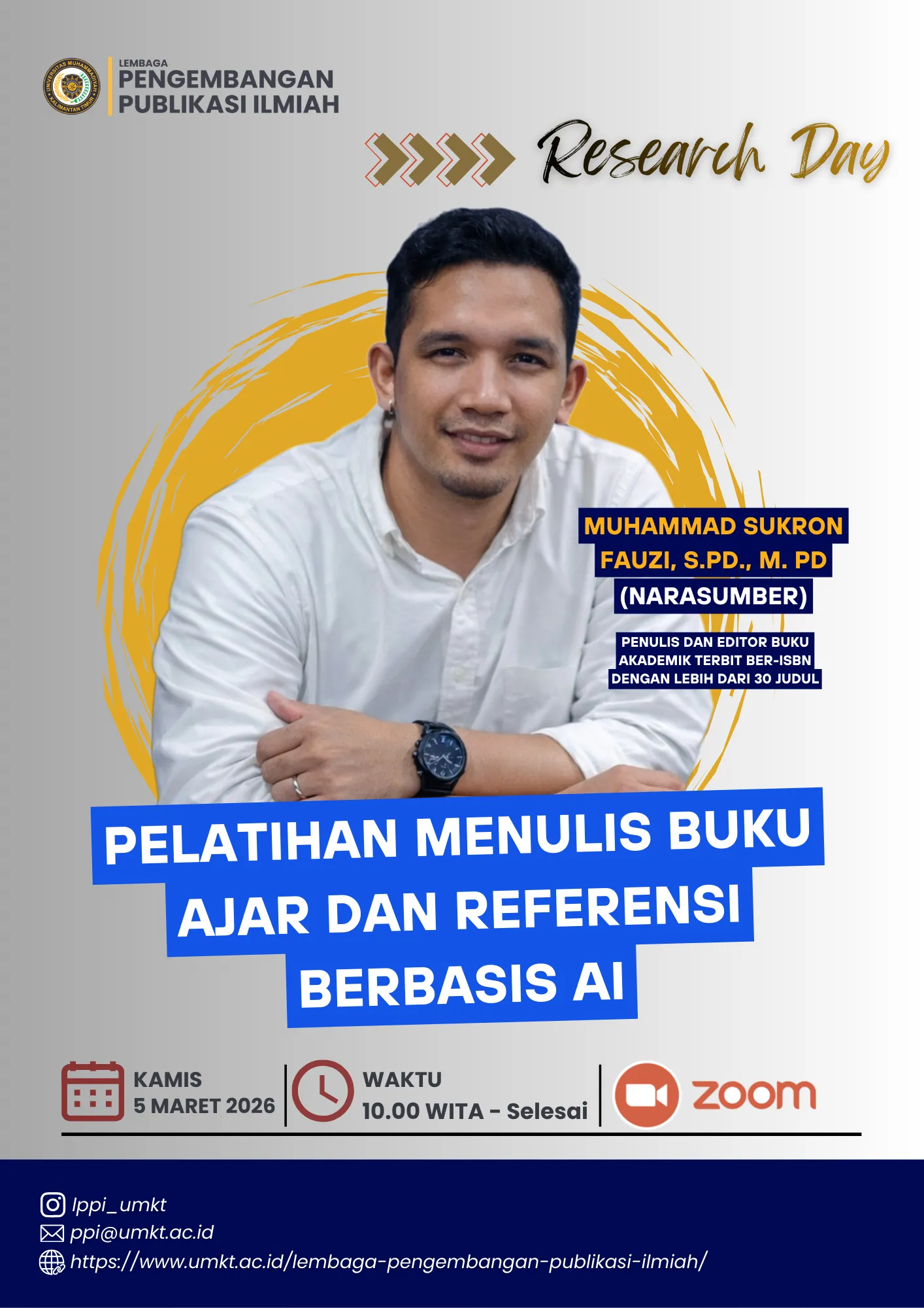Pelatihan Menulis Buku Ajar dan Referensi Berbasis AI
