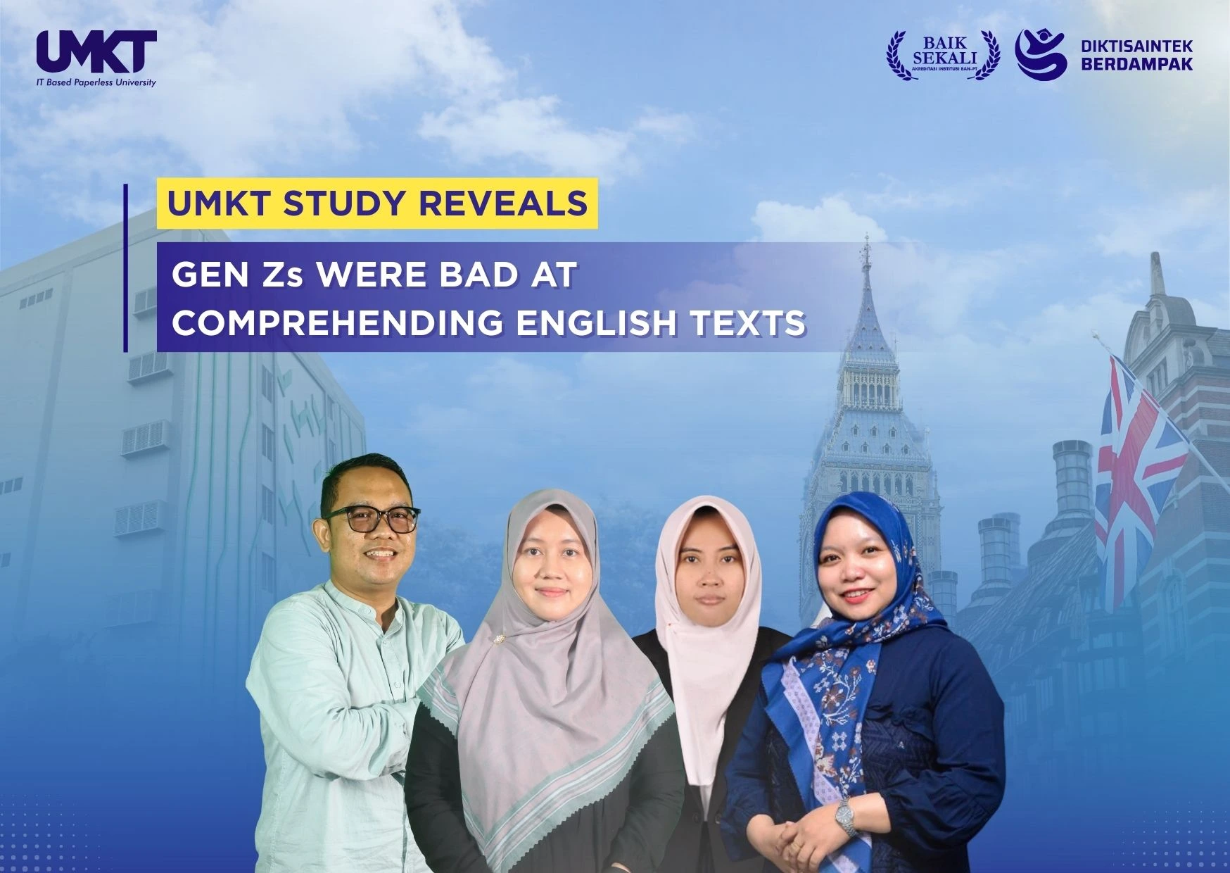 UMKT Study Reveals Gen Zs Were Bad at Comprehending English Texts