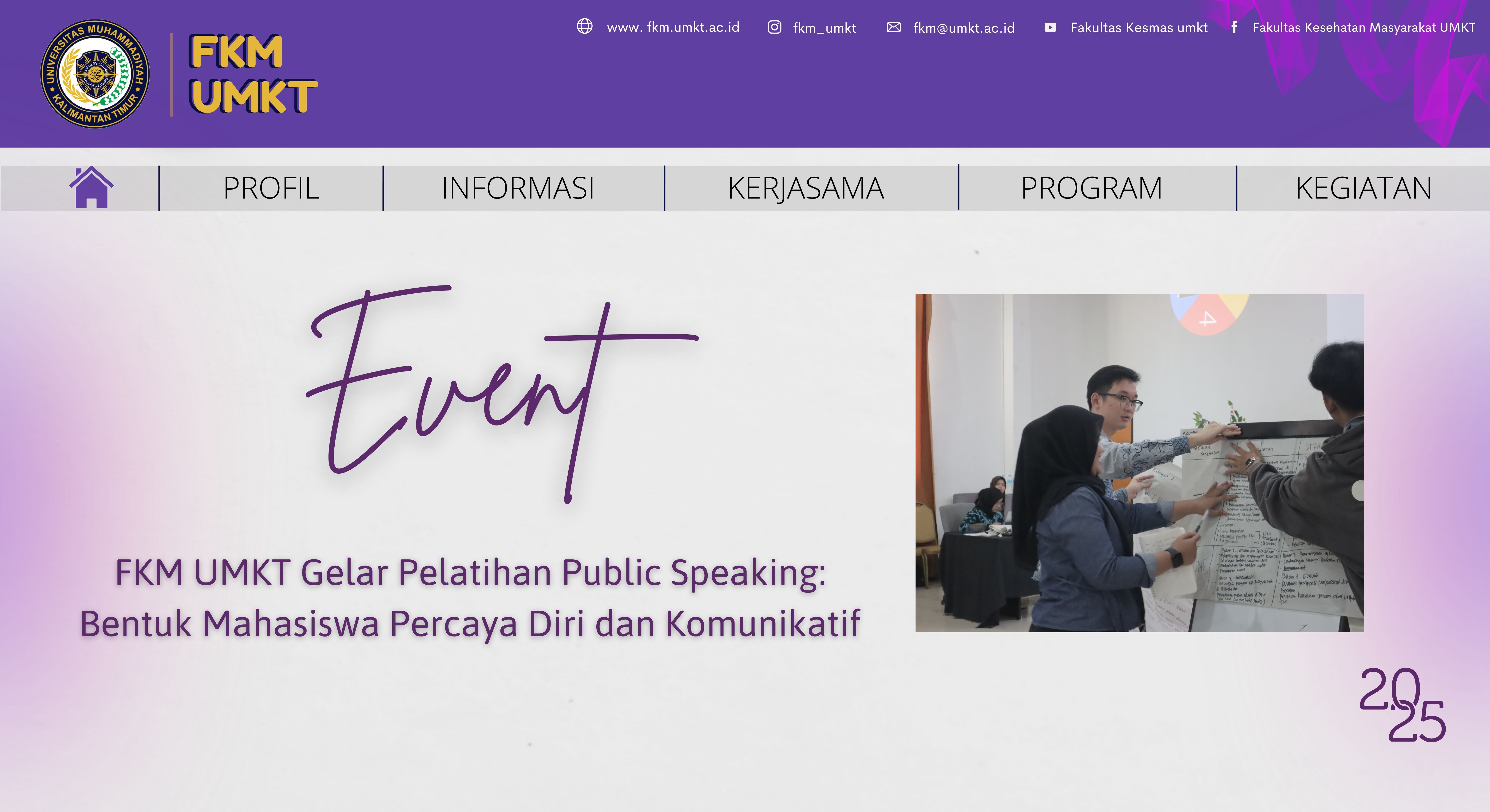 FKM UMKT Gelar Pelatihan Public Speaking: Bentuk Mahasiswa Percaya Diri dan Komunikatif