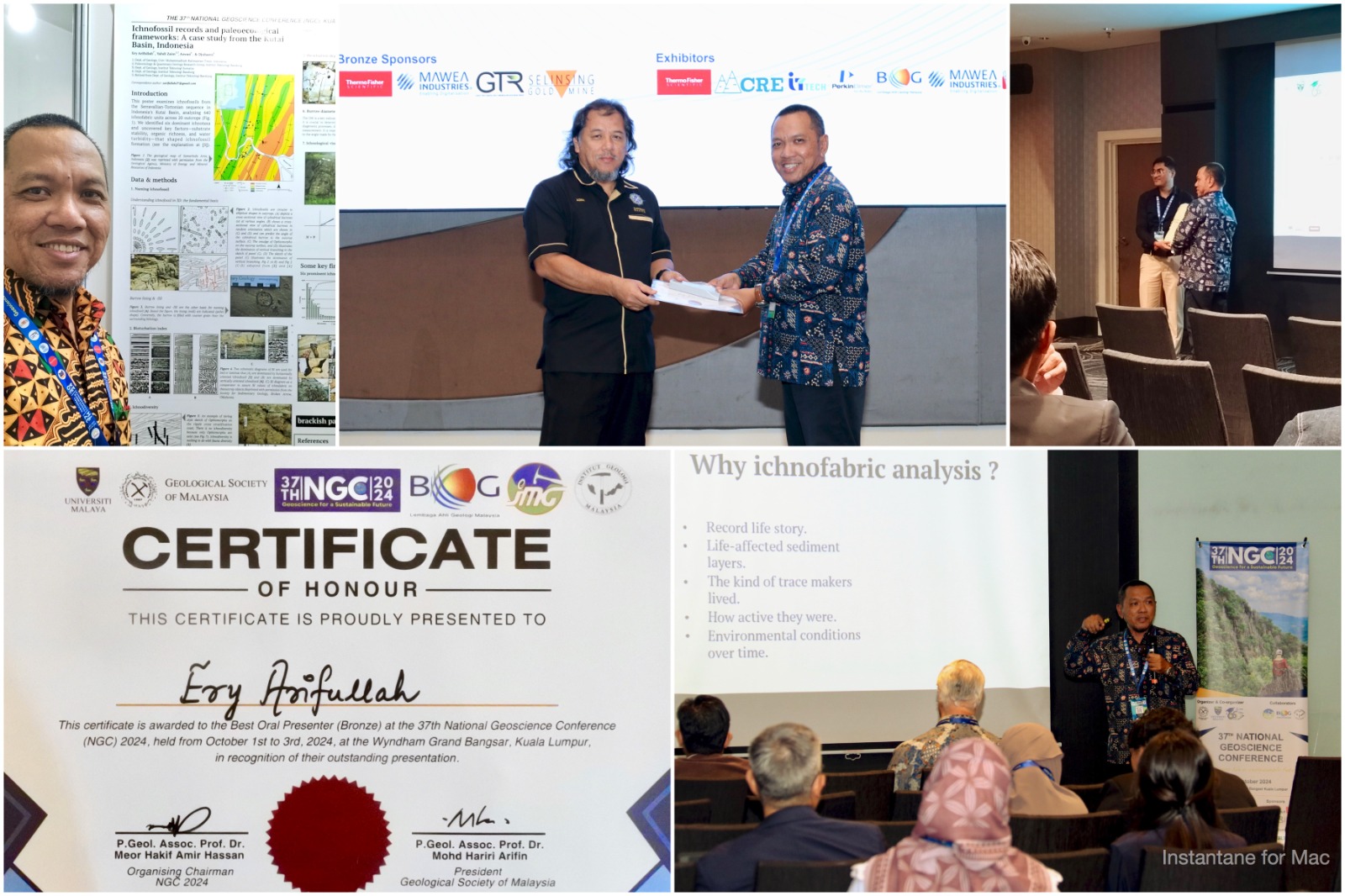 Ketika Fosil ‘Berbicara’! Dosen Teknik Geologi FST UMKT Pukau para Ahli Geologi pada Konferensi di Malaysia