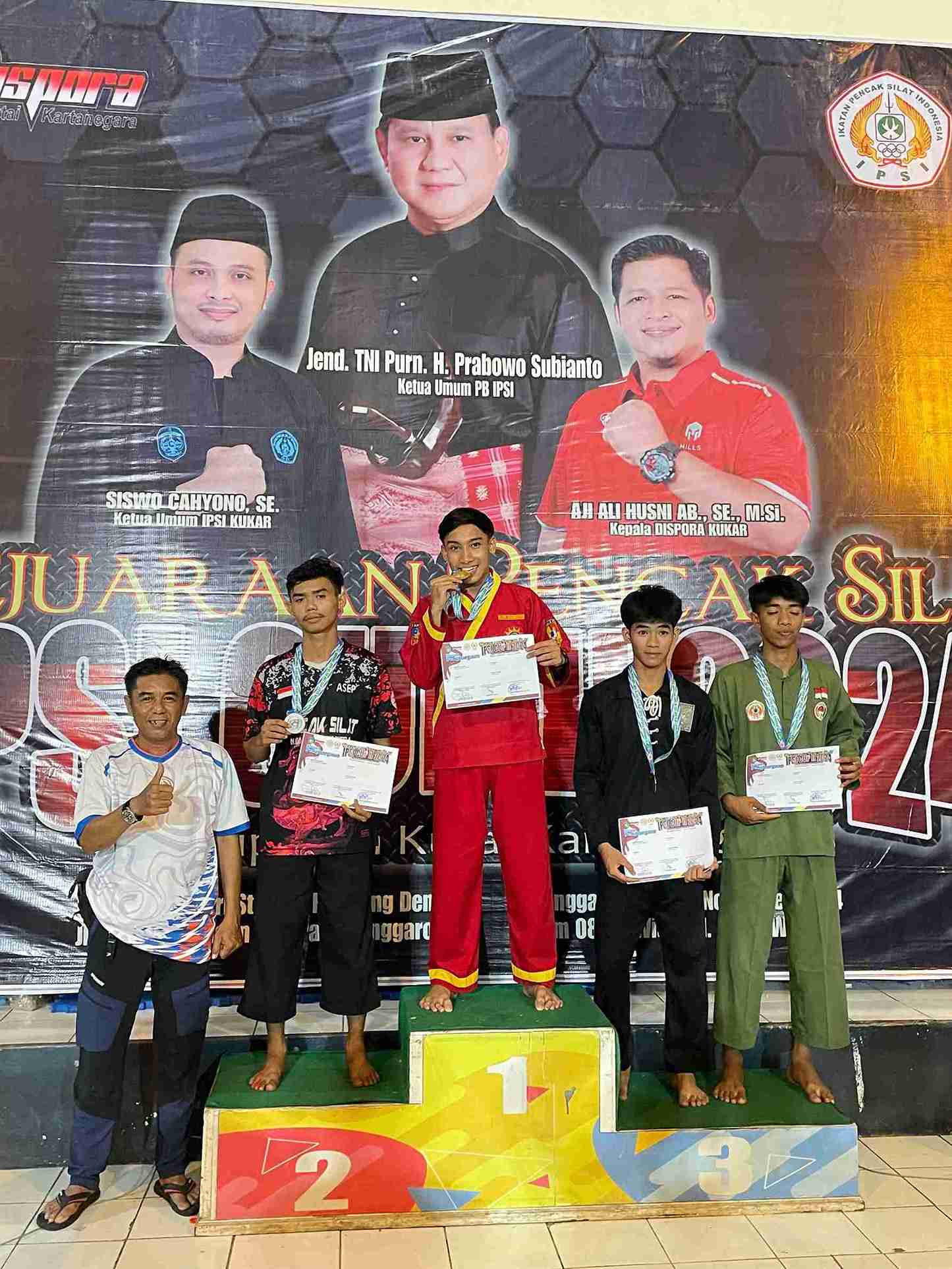 SELAMAT DAN SUKSES KEPADA MUHAMMAD ALVIN FAIZ RAMADHAN ATAS RAIHAN MEDALI EMAS DI IPSI CUP II 2024 KUTAI KARTANEGARA