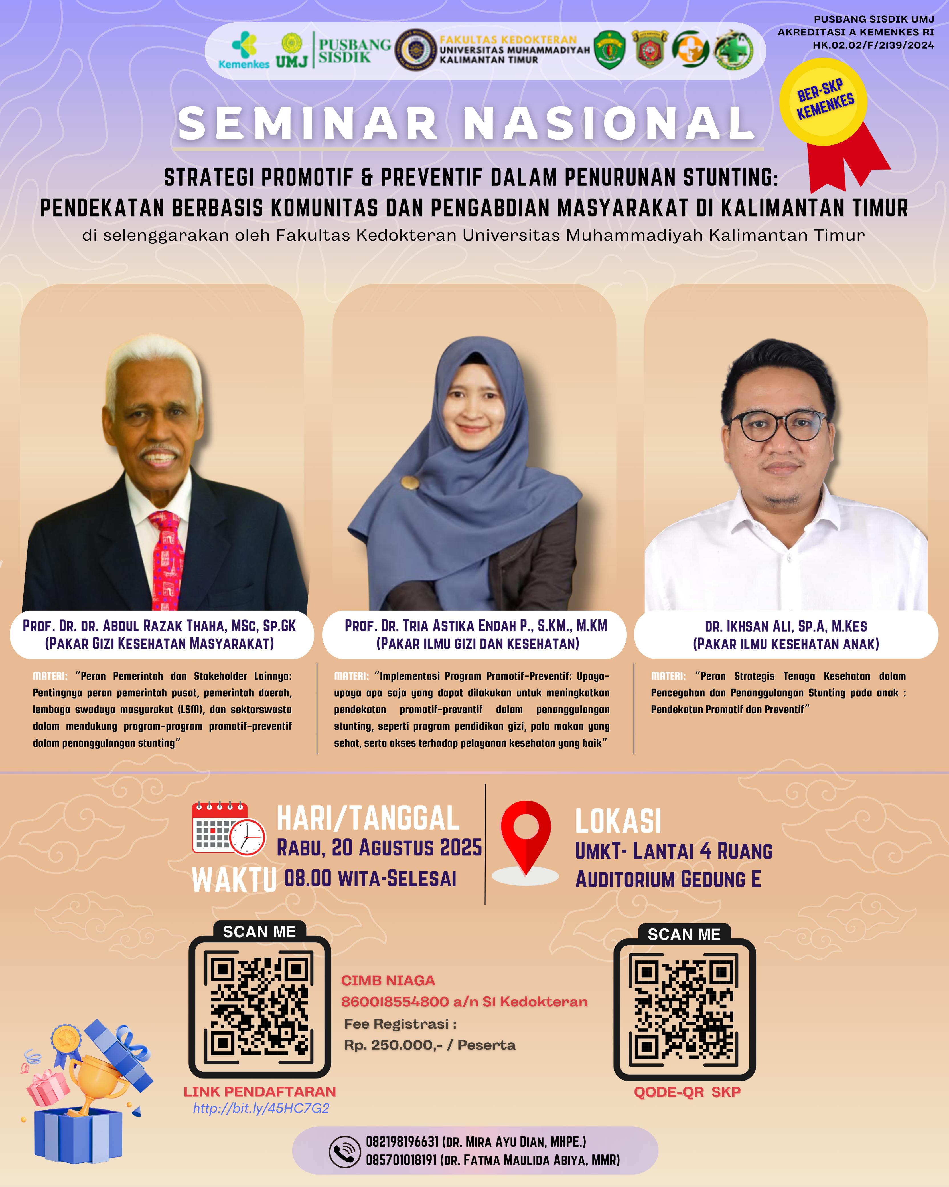 Proudly Present SEMINAR NASIONAL FK UMKT