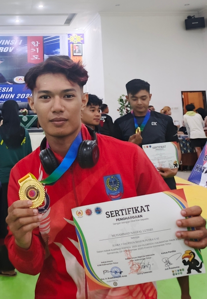 SELAMAT DAN SUKSES KEPADA MUHAMMAD NAUFAL LUTHFI ATAS RAIHAN MEDALI EMAS DI BABAK KUALIFIKASI PORPOV 2025 & KEJURPROV 1 KALTIM 2025