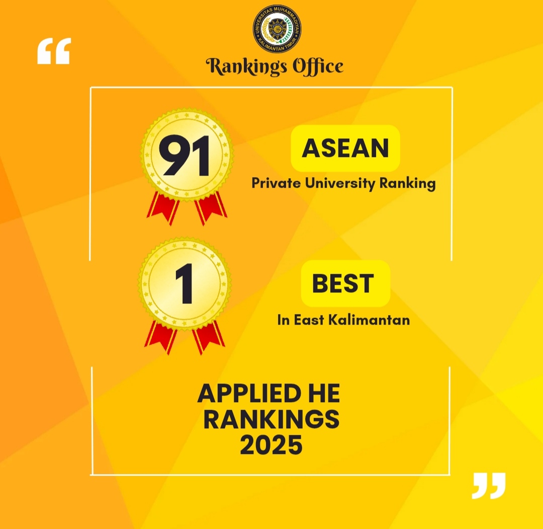 UMKT menjadi Perguruan Tinggi Swasta Pertama di Kalimantan Timur Peringkat AppliedHE