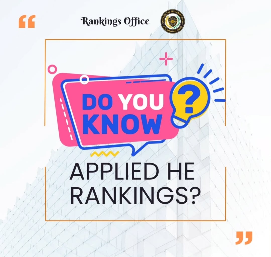 Get to know more about AppliedHE rankings