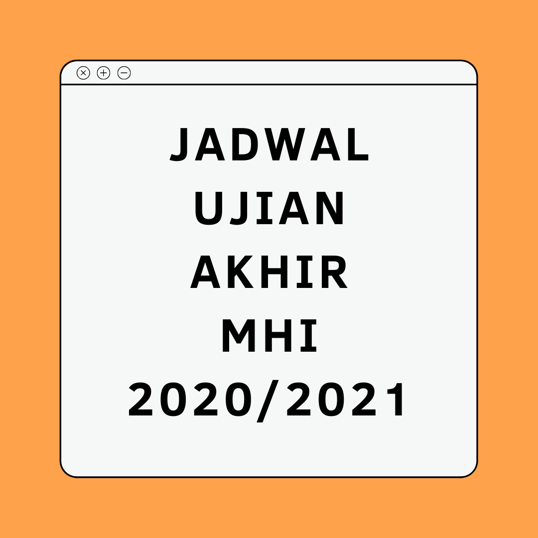 Jadwal Ujian Akhir Metodologi Ilmu HI TA 2020/2021