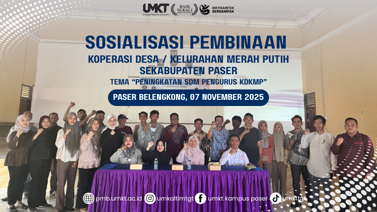 Sosialisasi Pembinaan Koperasi Desa/Kelurahan Merah Putih: Dorong Peningkatan SDM Pengurus KDKMP di Kabupaten Paser