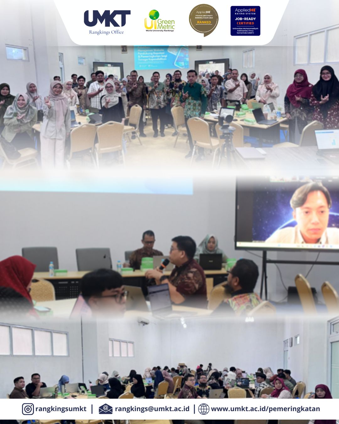 Unit Pemeringkatan Tingkatkan Kualitas Pengelolaan Website Kampus melalui Pelatihan Manajemen Website bagi Tenaga Kependidikan