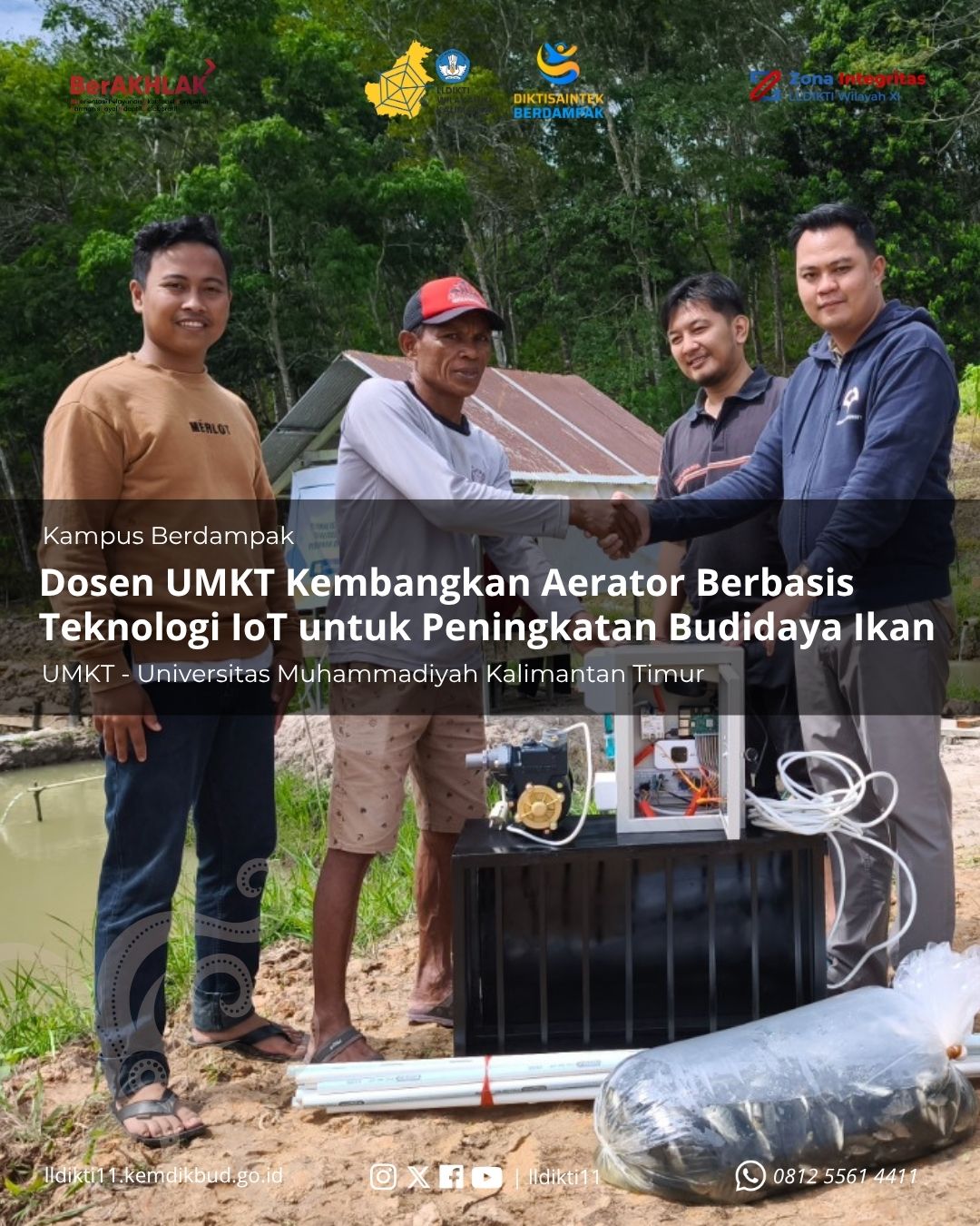Sigiet Haryo Pranoto Dosen Prodi S1 Teknik Mesin UMKT dan Tim Mengembangkan Aerator Berbasis Teknologi IoT untuk Peningkatan Budidaya Ikan