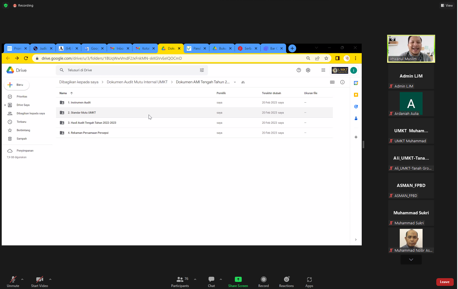 PENINGKATAN KOMPETENSI AUDITOR INTERNAL UNIVERSITAS MUHAMMADIYAH KALIMANTAN TIMUR