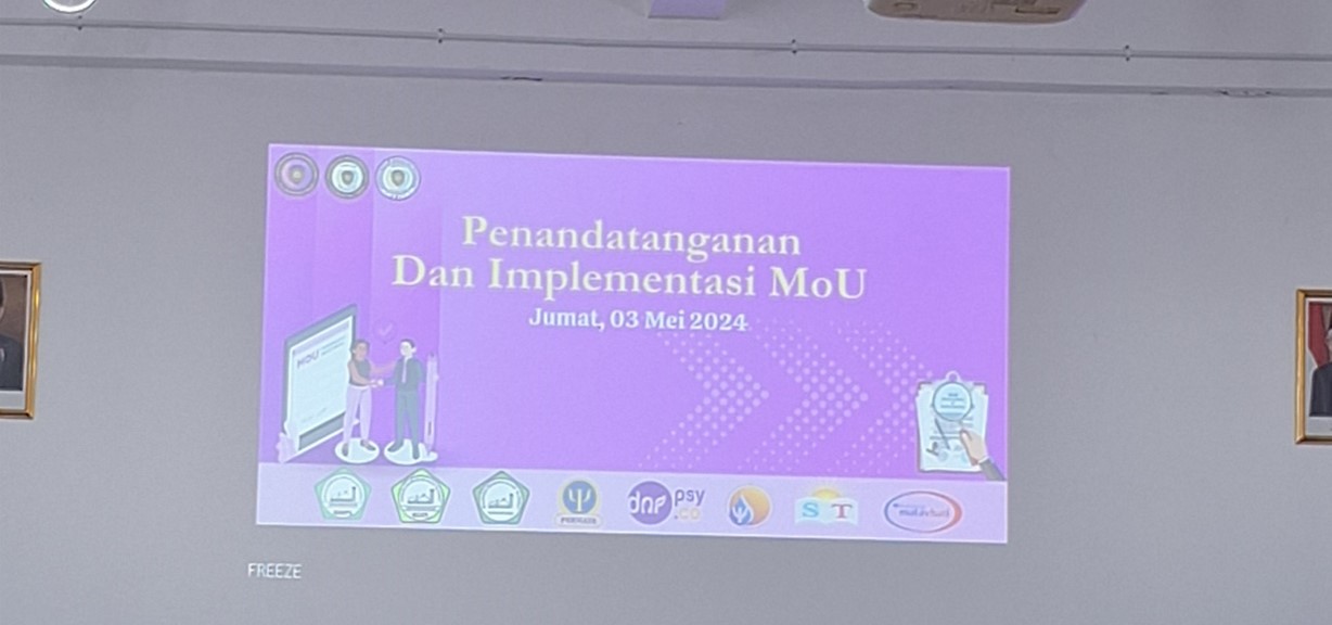 PENANDATANGANAN DAN IMPLEMENTASI MOU FAKULTAS PSIKOLOGI BERSAMA WAHANA PRAKTIK DAN MAGANG PSIKOLOGI DI SAMARINDA