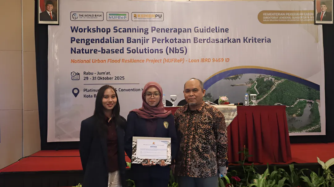 Mahasiswa Teknik Sipil Raih Juara Harapan 3 lewat Inovasi Bioswale untuk Solusi Drainase Kota Samarinda