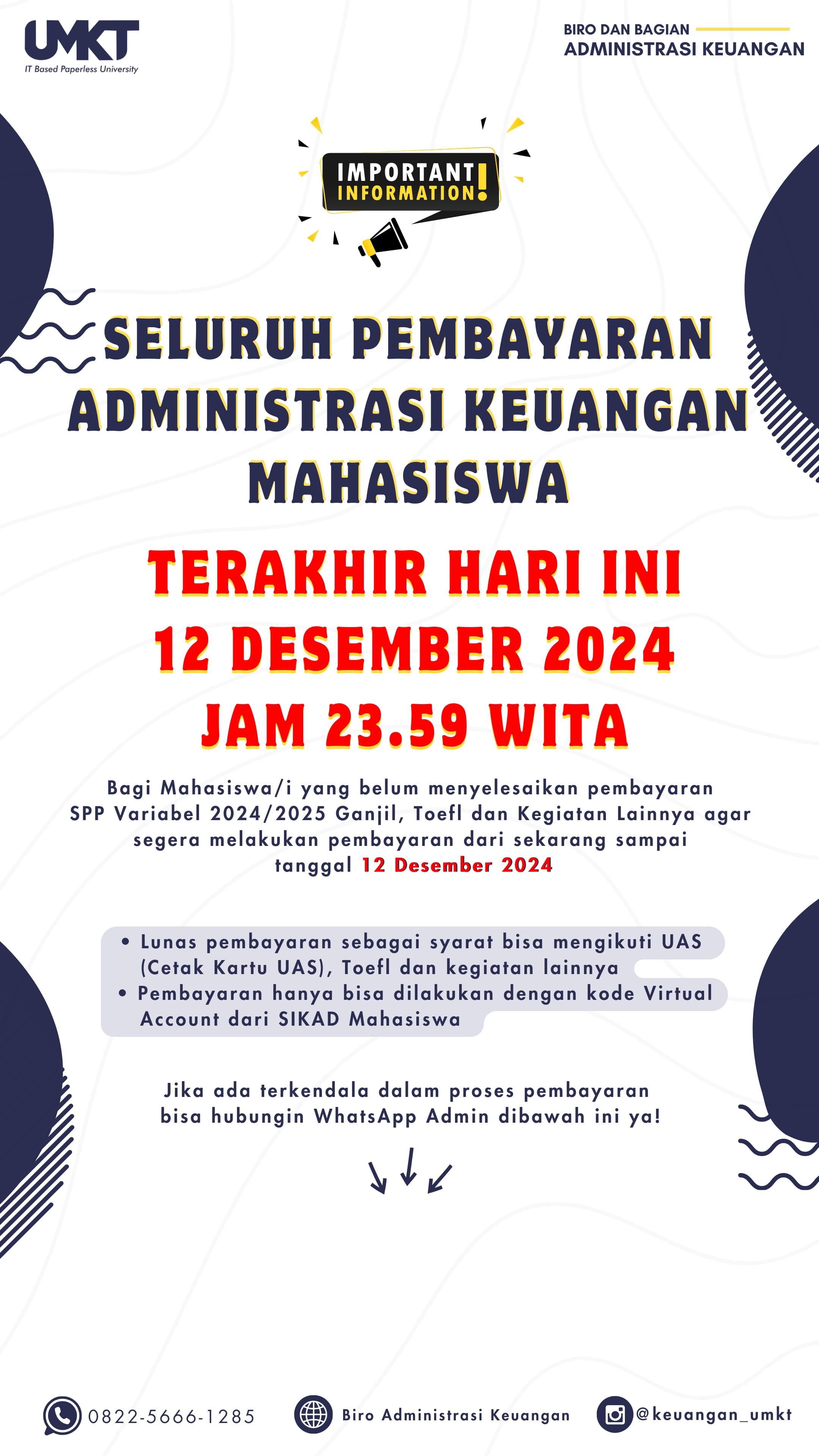 Penutupan Masa Pembayaran