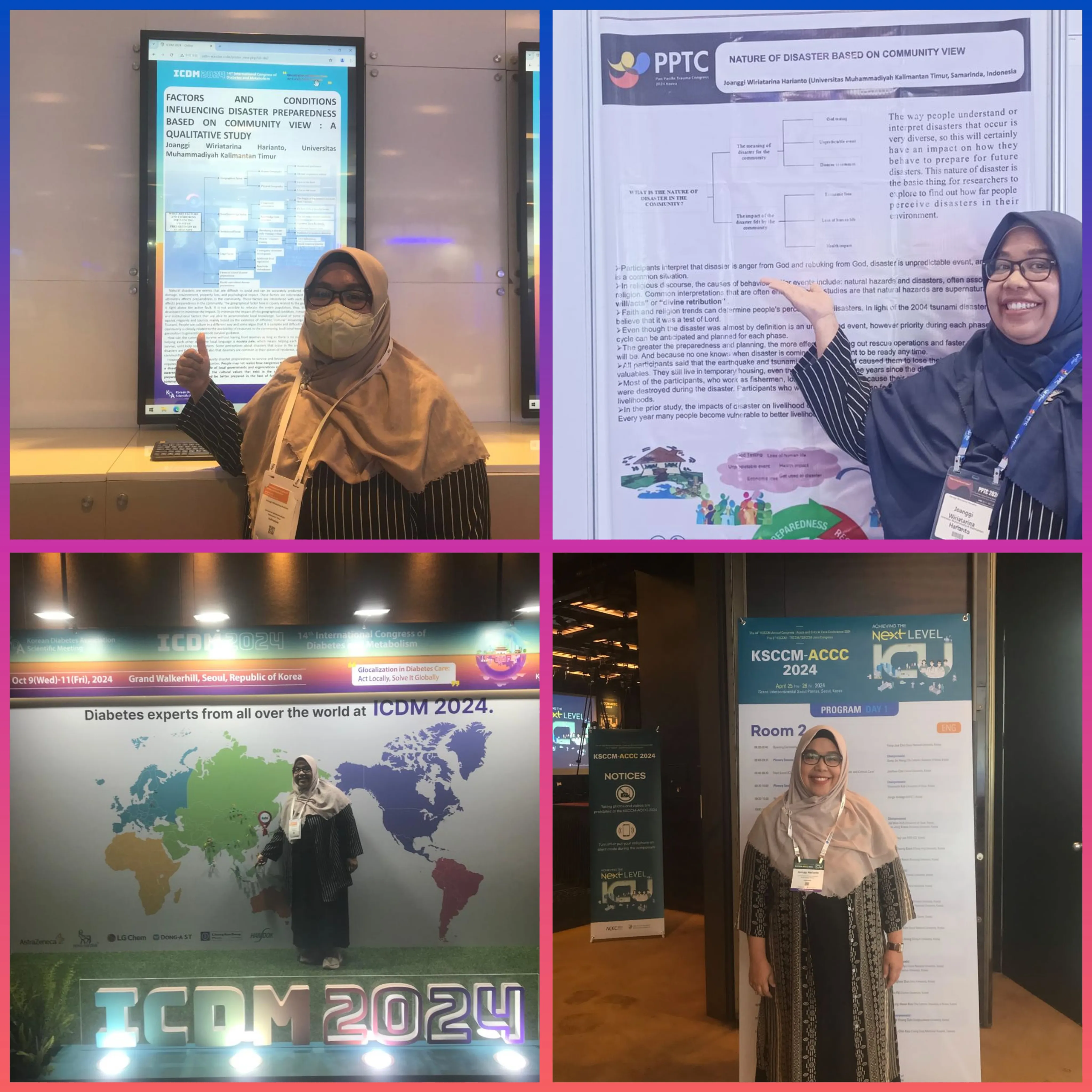‘Harumkan Nama UMKT’ Dosen FIK UMKT Ikuti International Conferences di Korea Selatan