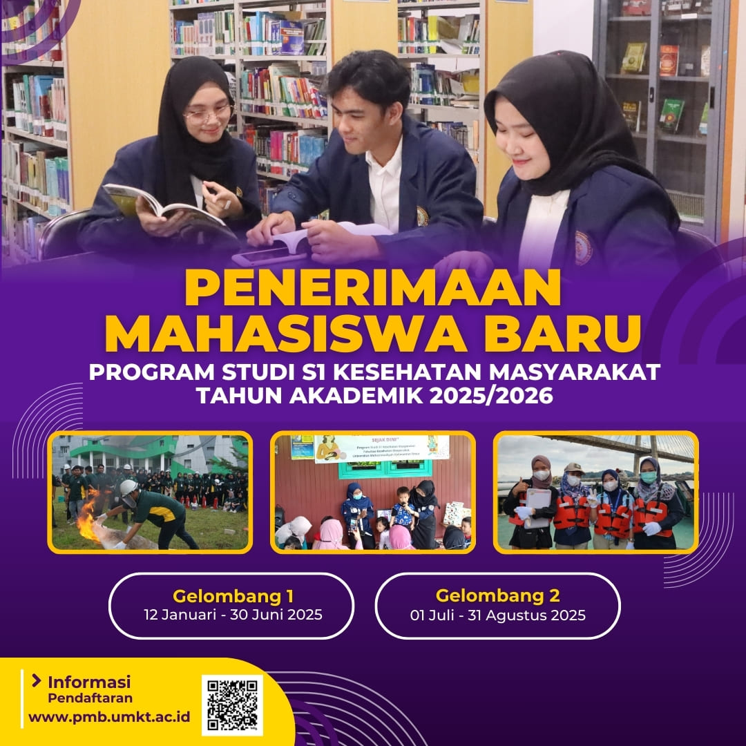 Penerimaan Mahasiswa Baru Program Studi S1 Kesehatan Masyarakat