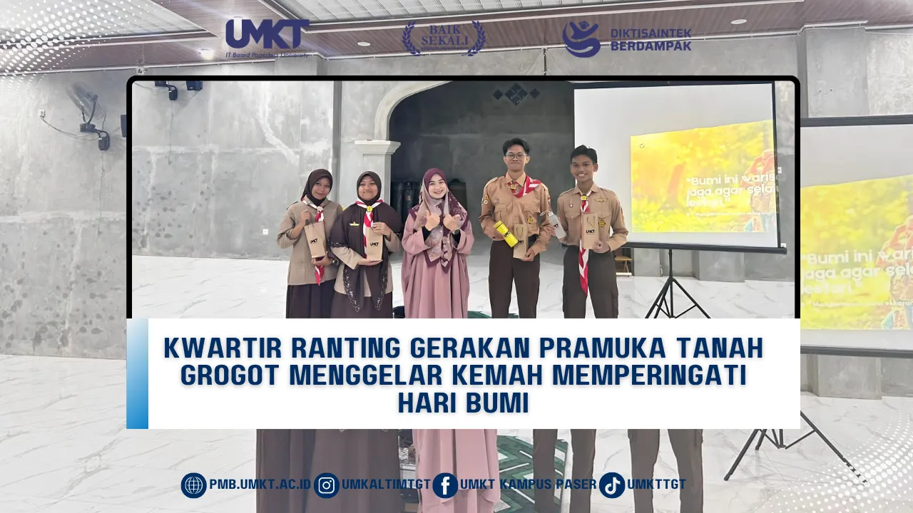 Kwartir Ranting Gerakan Pramuka Tanah Grogot menggelar Kemah Memperingati Hari bumi