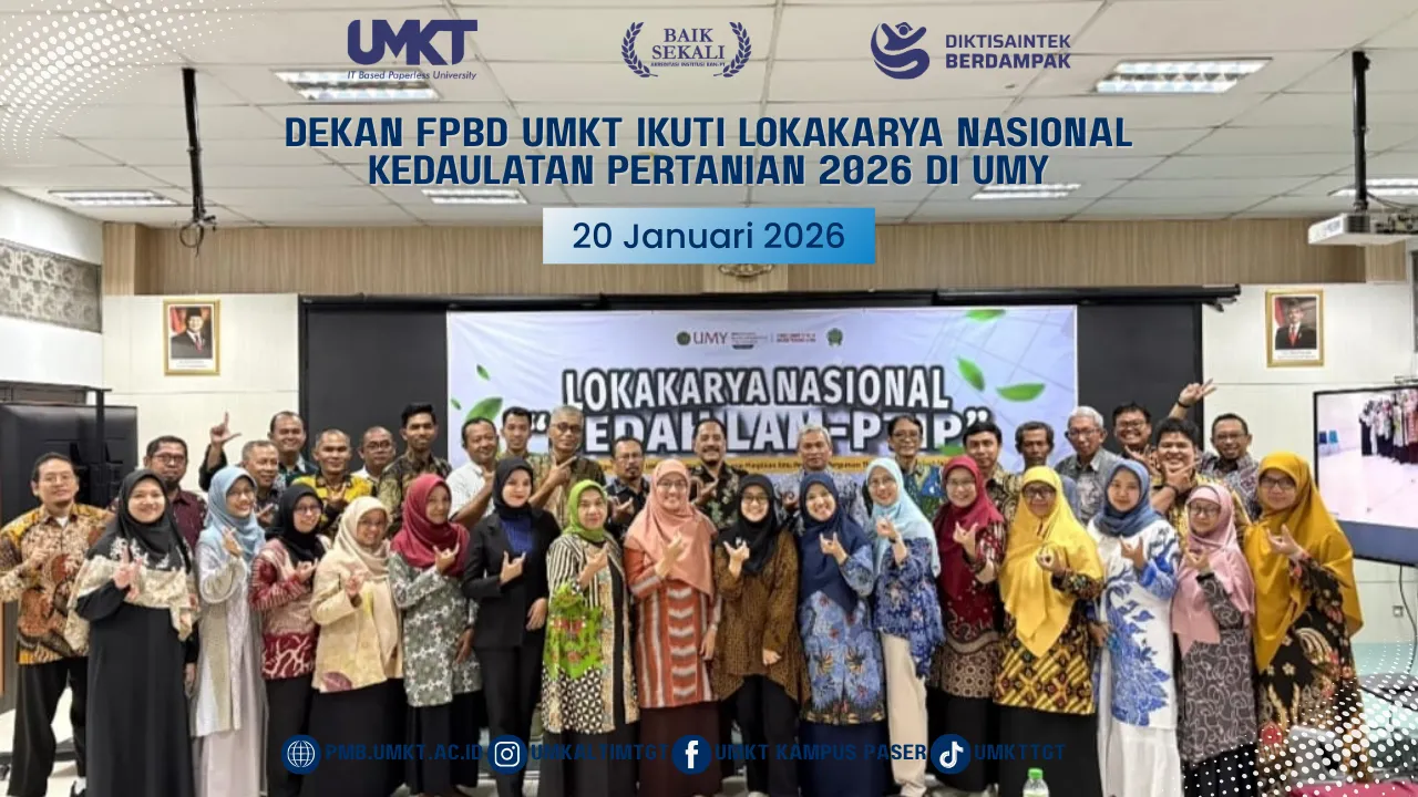 Dekan FPBD UMKT Ikuti Lokakarya Nasional Kedaulatan Pertanian 2026 di UMY