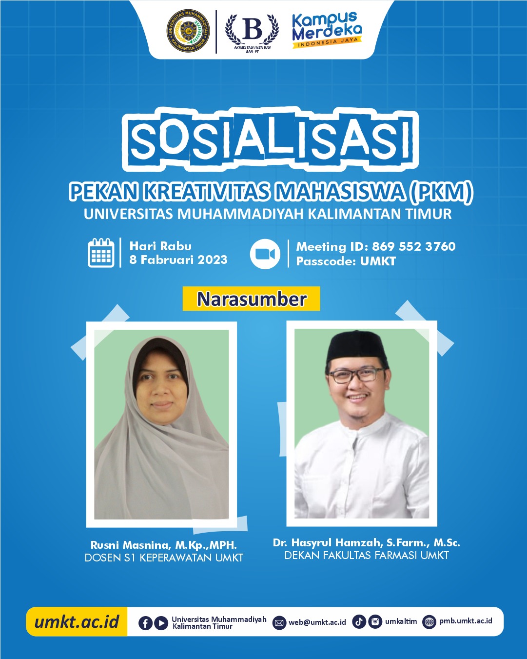 SOSIALISASI PKM TAHUN 2023