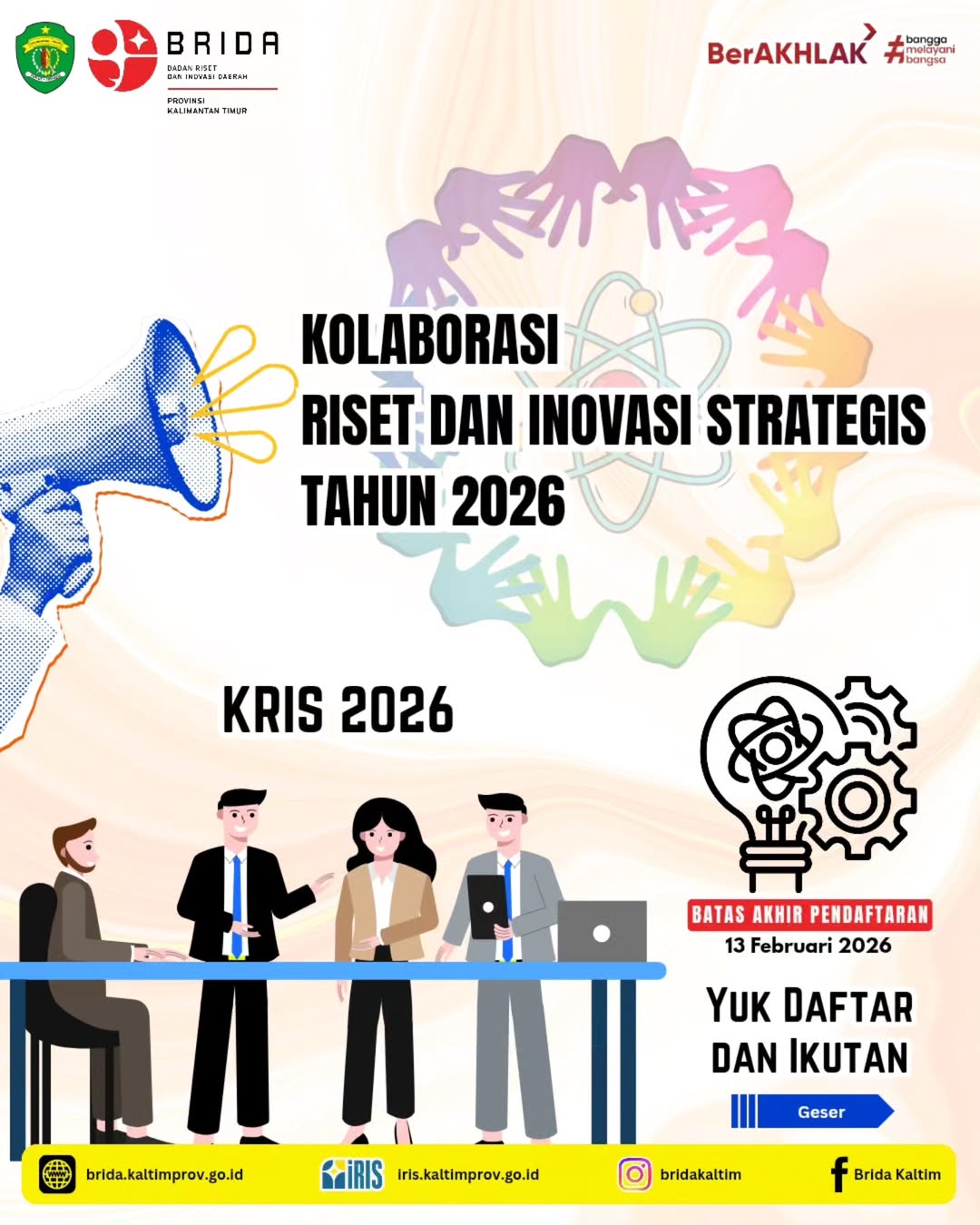BRIDA Kalimantan Timur Membuka Program Kolaborasi Riset dan Inovasi Strategis (KRIS) Tahun 2026