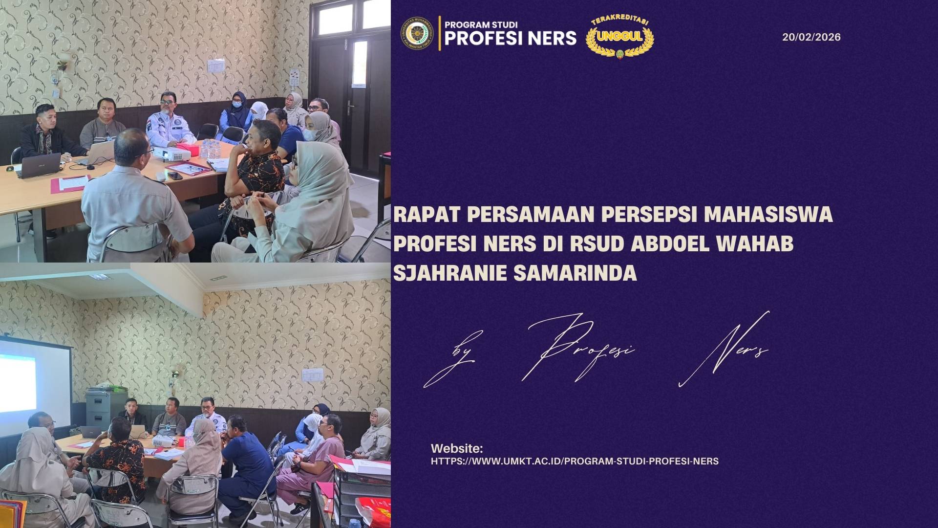 Rapat Persamaan Persepsi Mahasiswa Profesi Ners Di RSUD Abdoel Wahab Sjahranie Samarinda