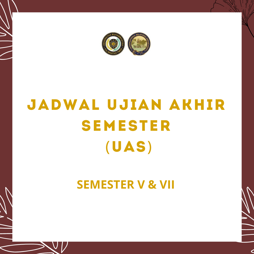 JADWAL UJIAN AKHIR SEMESTER (UAS) SEMESTER V & VII TA. 2021/2022