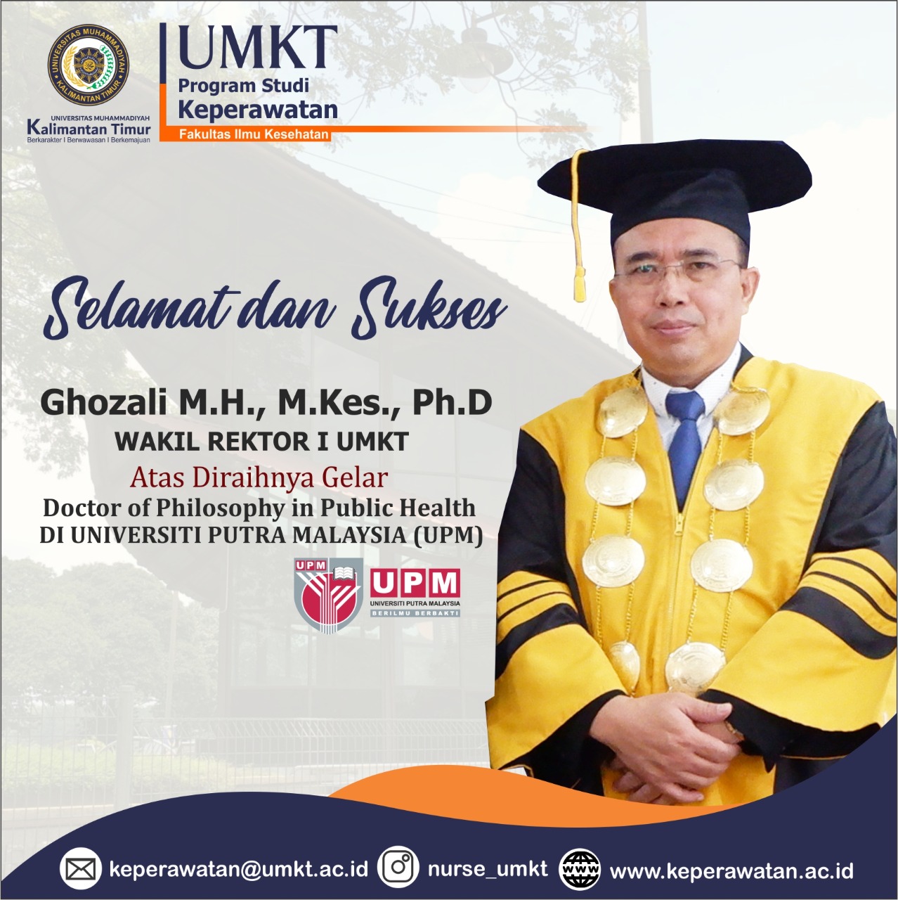SELAMAT ATAS GELAR DOCTOR YANG TELAH DIRAIH