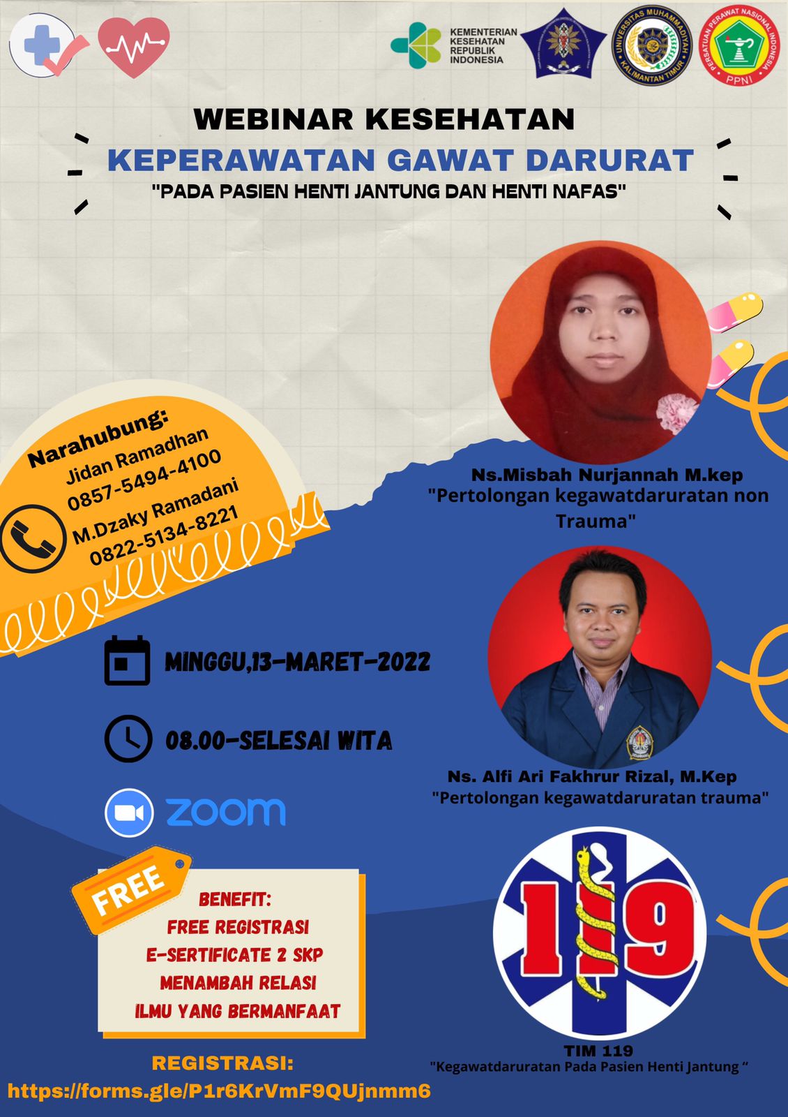 Webinar Kesehatan Keperawatan Gawat Darurat “pada Pasien Henti Jantung Dan Henti Nafas”