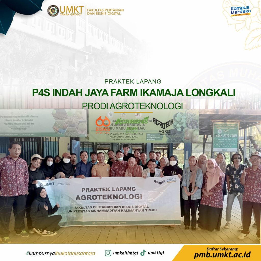 P4S Indah Jaya Farm Long Kali Jadi sasaran kunjungan lapang Agroteknologi