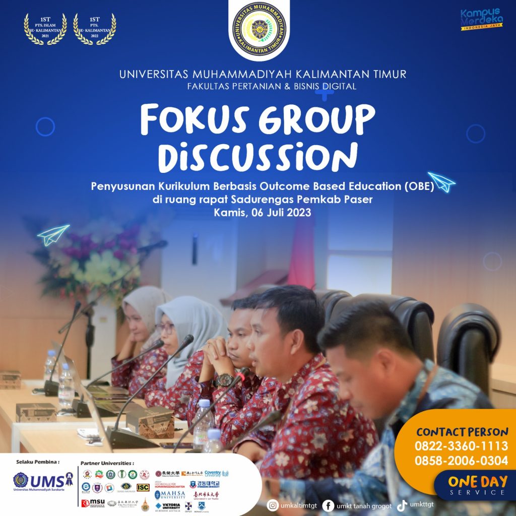 Focus Group Discussion Agroteknologi, menuju Kurikulum Outcome Based Education (OBE)