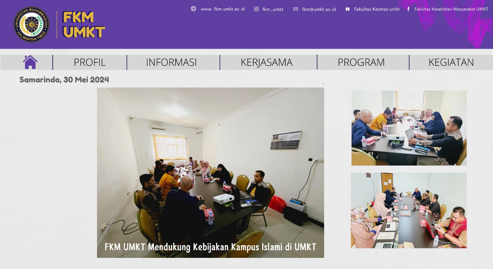 FKM UMKT mendukung Kebijakan Kampus Islami di UMKT