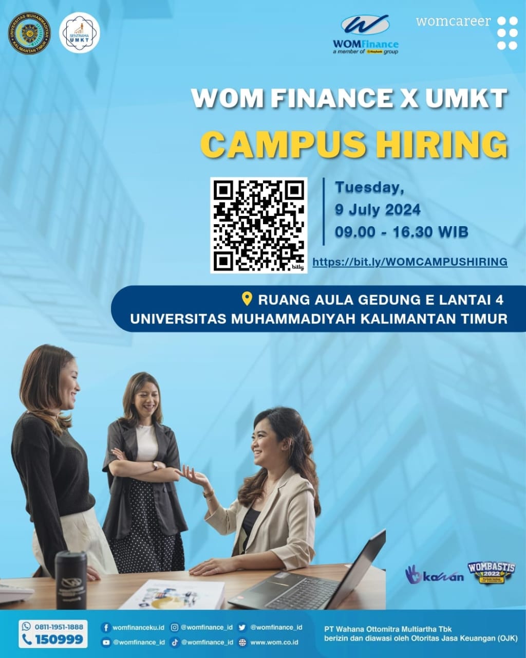 AKSES PELUANG KARIR!!! WOM FINANCE MENGADAKAN CAMPUS HIRING MEMBUKA OPEN RECRUITMEN DIUMKT