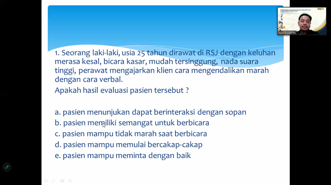 D3 Keperawatan UMKT Gelar Mentoring Uji Kompetensi Internal bagi Mahasiswa Tingkat Akhir