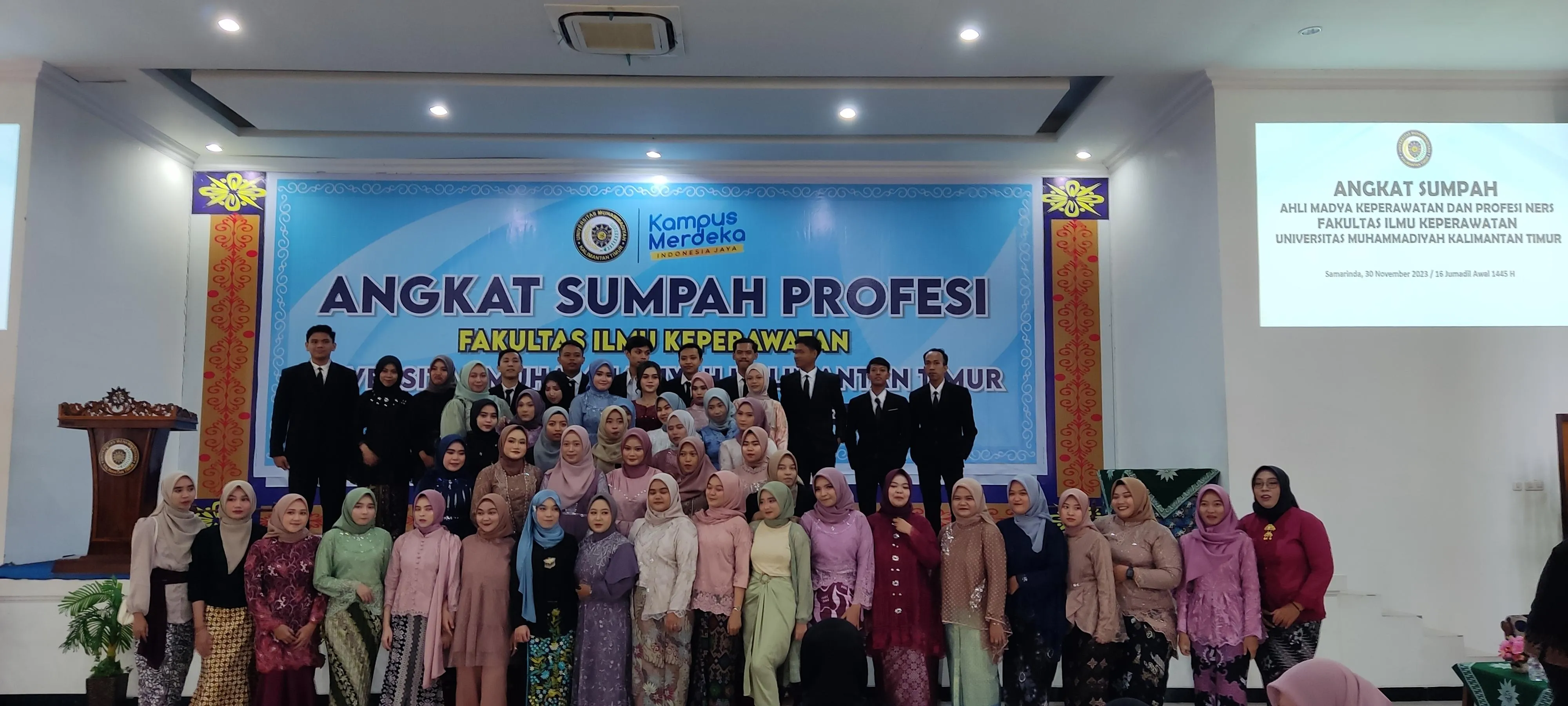 FAKULTAS ILMU KEPERAWATAN UNIVERSITAS MUHAMMADIYAH KALIMANTAN TIMUR GELAR ANGKAT SUMPAH PROFESI TAHUN AKADEMIK 2022/2023