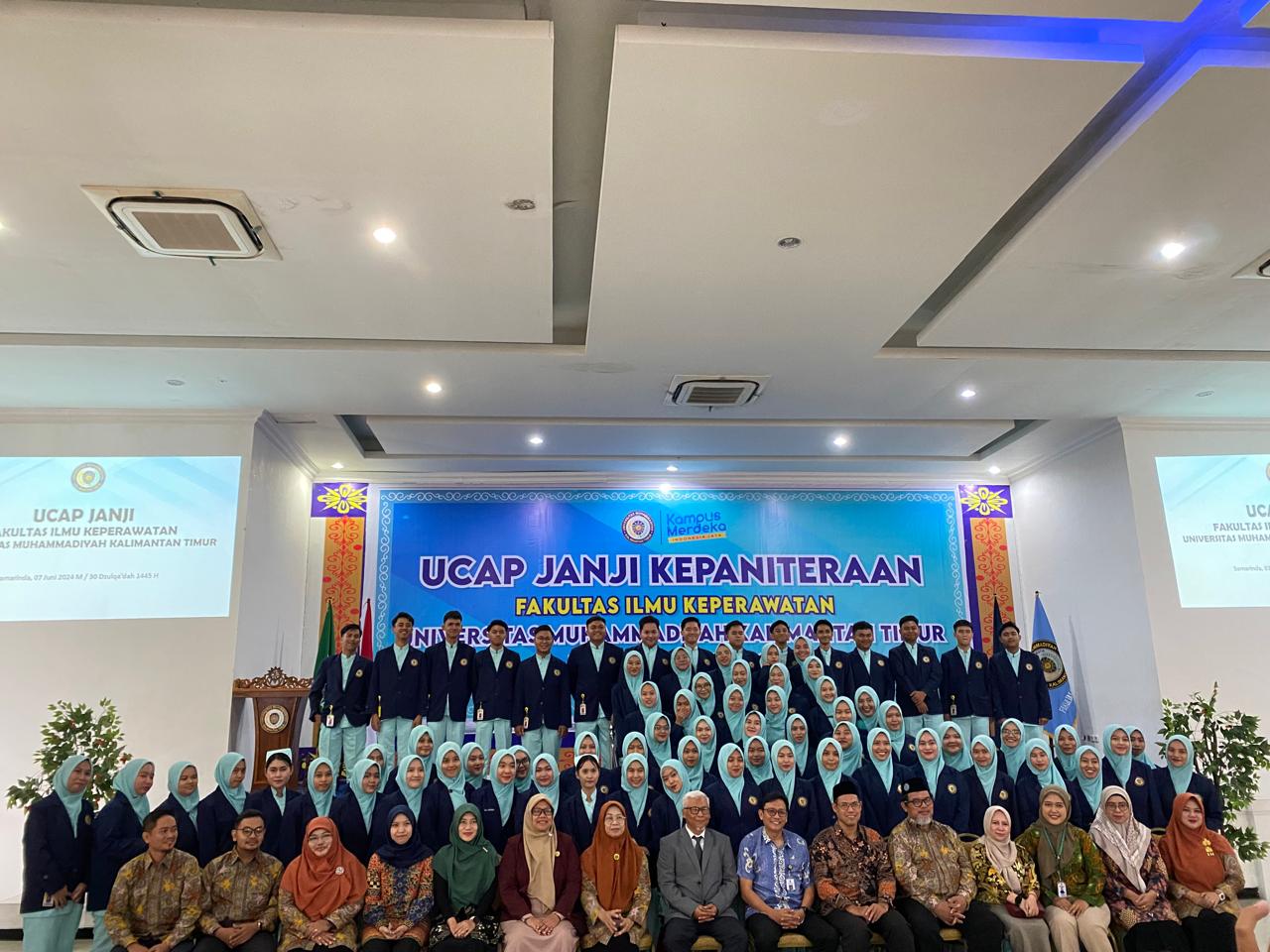 FAKULTAS ILMU KEPERAWATAN UNIVERSITAS MUHAMMADIYAH KALIMANTAN TIMUR GELAR ACARA UCAP JANJI KEPANITERAAN